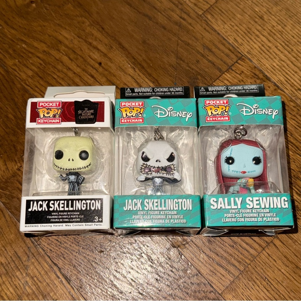 The Nightmare Before Christmas Funko Pop Keychain Bundle